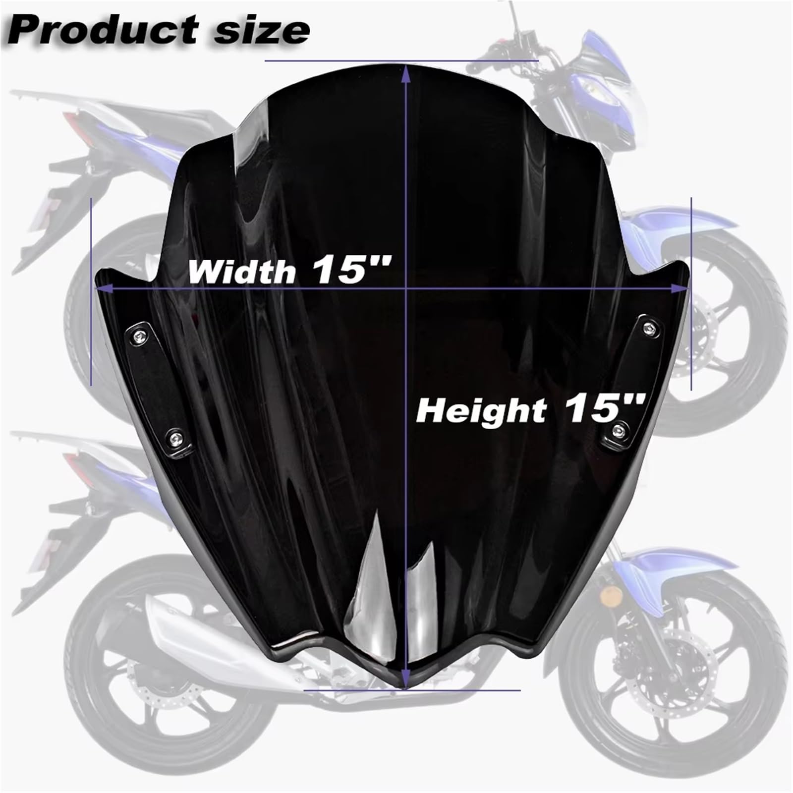 Deflettore Parabrezza Parabrezza Universale Per Moto Parabrezza Parabrezza Per Manubrio Deflettore Per Parabrezza