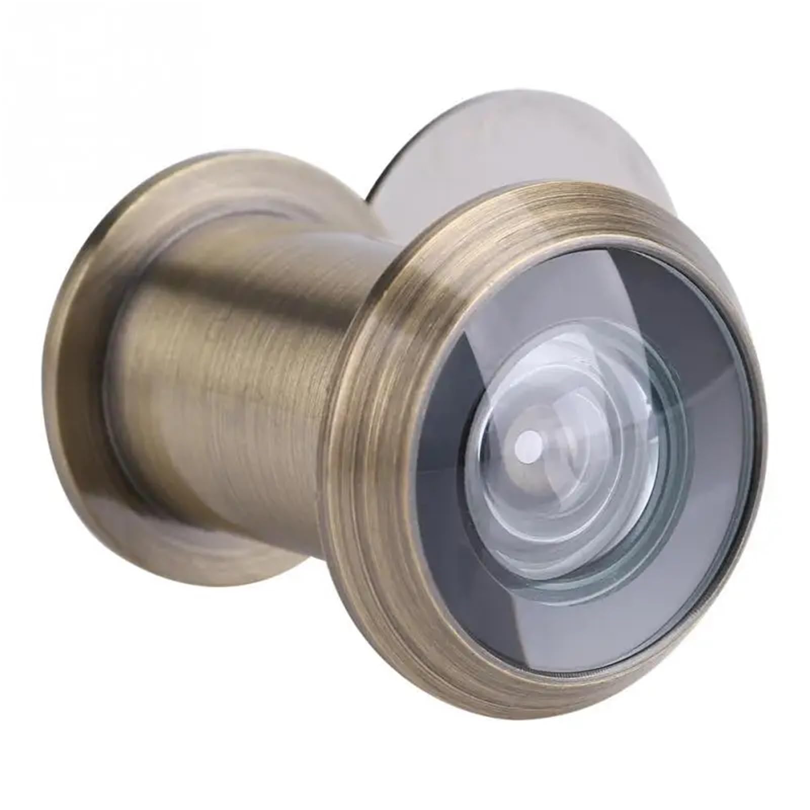 220 Degree Wide Angle Door Scope Home Security High Technology Optical Glass Lens Viewer Electroplated Copper Peephole for Home Office(Bronze)