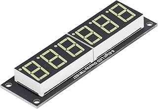 0.56 inch White Light LED Display Digital Tube Decimal 7 Segment 6 Digit Clock Module, TM1637 Driver IC, 2 Pin to Digital IO