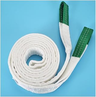 Lifting Slings Heavy Duty Hoist Sling 6/8T Load Capacity Polyester Flat Webbing Sling for Ships Machinery Multi-Layer Weaving Lifting Straps (Color : 8T, Size : 2M)