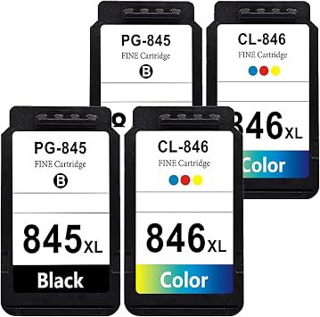 Amazon.com: RICR 845 846 - Cartuchos de tinta remanufacturados para Canon  PG-845 CL-846 XL de repuesto, compatible con Canon Pixma TS3180 208 MX498  MG2400 2580 2980 2 unidades : Productos de Oficina