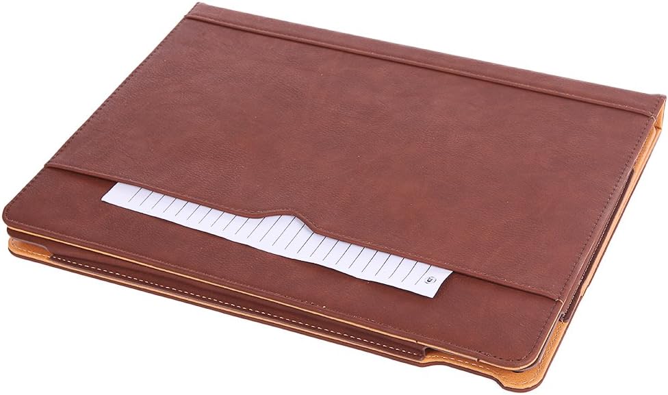 I4UCase Apple iPad 9.7 Inch 2017/2018 (5th/6th Generation) Case - Soft Leather Stand Folio Case Cover for iPad 9.7 Inch 2017, with Multiple Viewing Angles, Auto Sleep/Wake, Document Pocket (Brown)