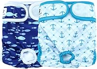 Vista 10 de Pañal para perros femeninos, reutilizable, lavable, duradero, absorbente, pañales, pantalones s2