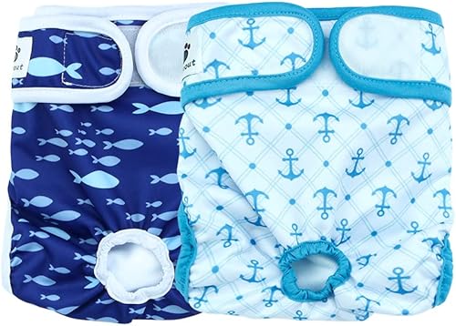 Hi Sprout Pañal para perro hembra, reutilizable, lavable, duradero, absorbente, pañales, pantalones para perritas, flores retro, talla XS Hi Sprout Pañal para perro hembra, reutilizable, lavable, duradero, absorbente, pañales, pantalones para perritas, flores retro, talla XS