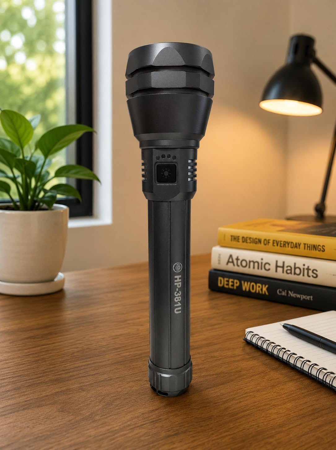HP-381U Rechargeable LED Torch Light | 3-in-1 Emergency Flashlight with COB Side Light | High Power Long Range Search Light | USB Rechargeable Torch | Portable Handheld LED Torch for Camping, Hiking-image-38