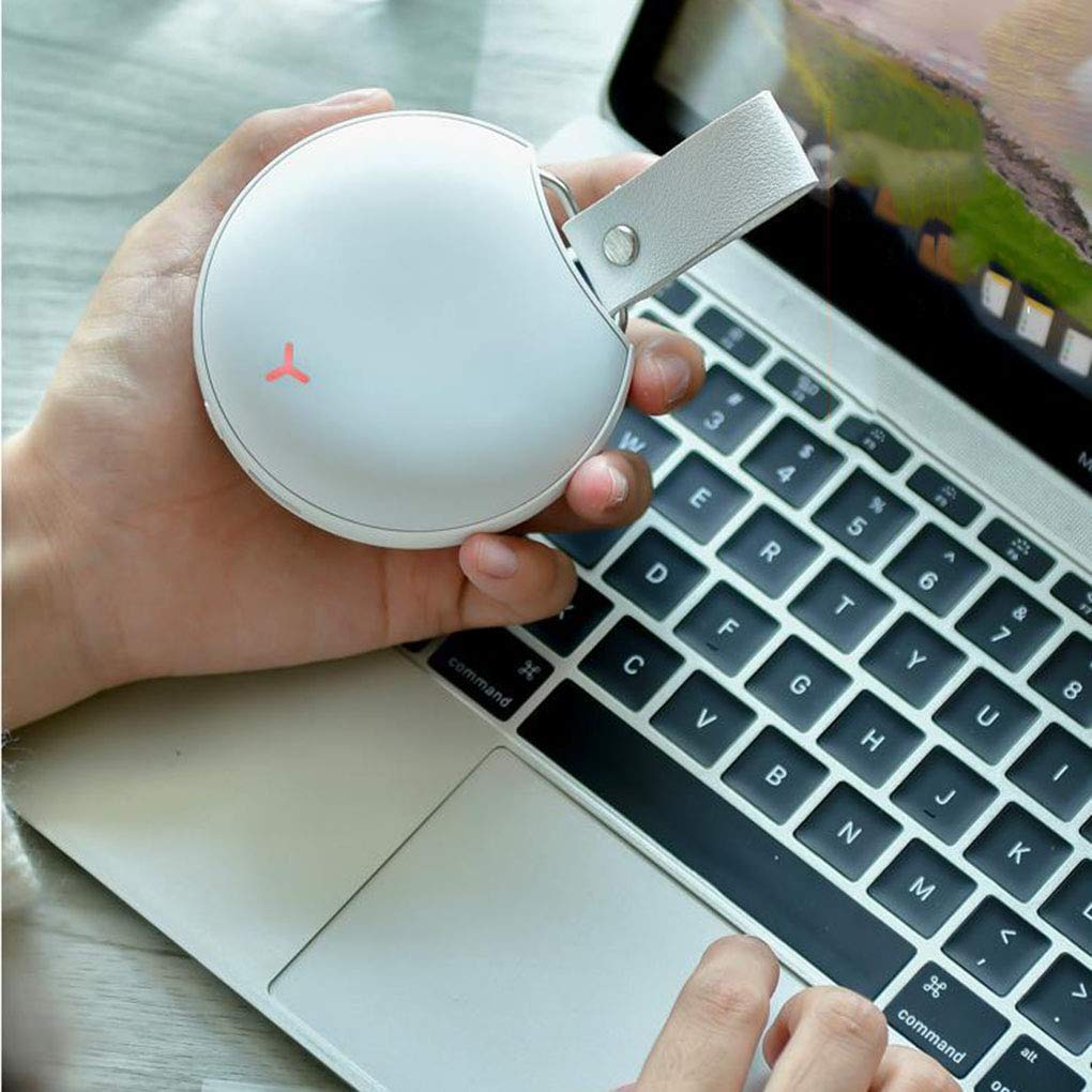 Scaldamani Ricaricabile Power Bank USB Scaldamani su Entrambi i Lati Scaldamani Elettrico Scaldamani Calore a Lunga Durata Riutilizzabile per Gli spostamenti Power Bank, Rosa