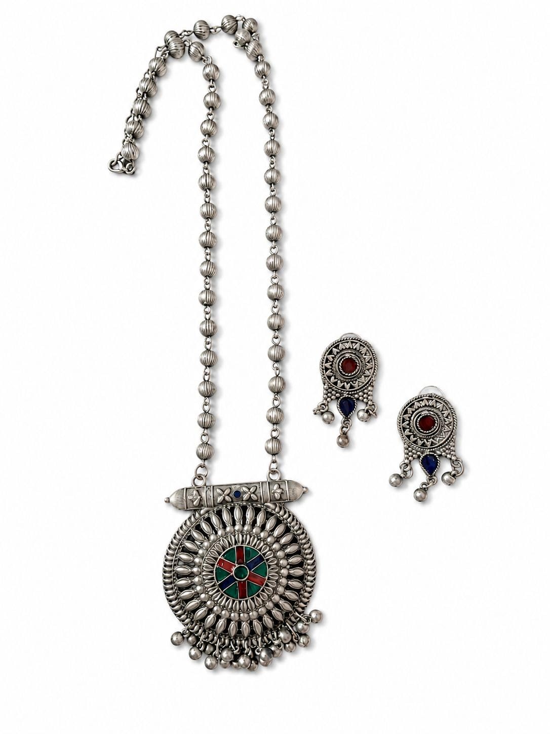 jewels by araina Oxidised necklace set-picture-17