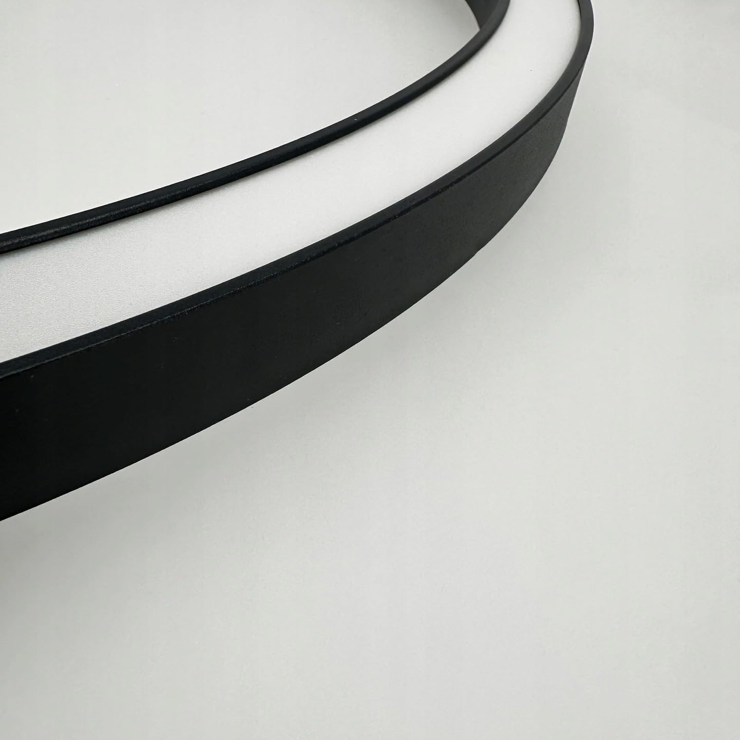 Lampa Sufitowa Wisząca LED GRANDE 36W 2100lm 4000K Neutralna Biała - Nowoczesna Oprawa LED - Czarny Ring 60 cm - Minimalistyczny Design - Żyrandol do Sypialni, Salonu, Jadalni