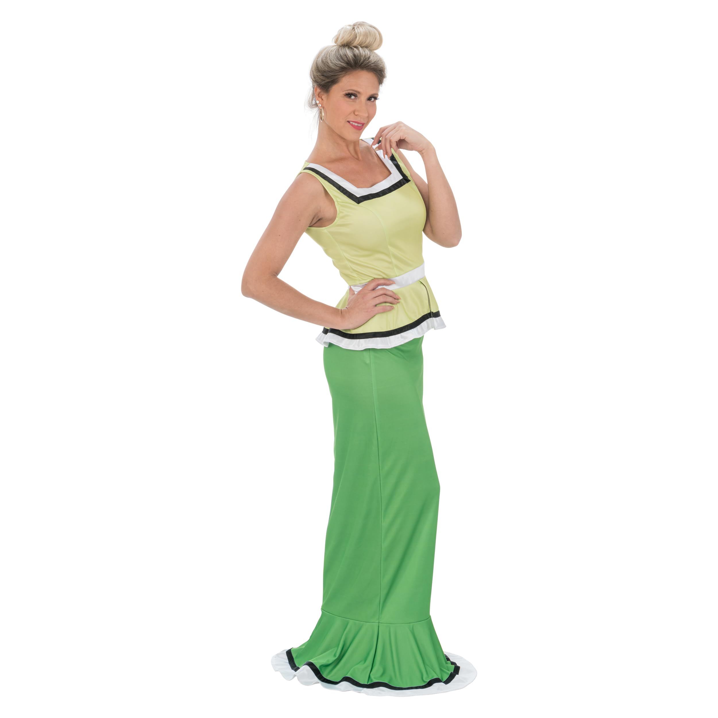 Chaks C4639S Costume de Femme Agecanonix Woman Women's, Solid, Green, S