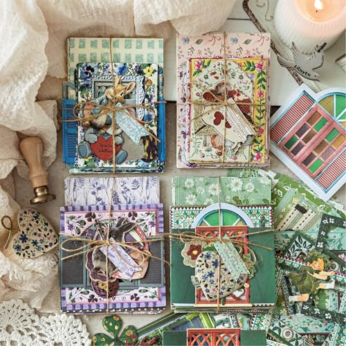 Papier de scrapbooking floral pour décorer vos carnets de voyage et cadres de fenêtre créatifs - 3