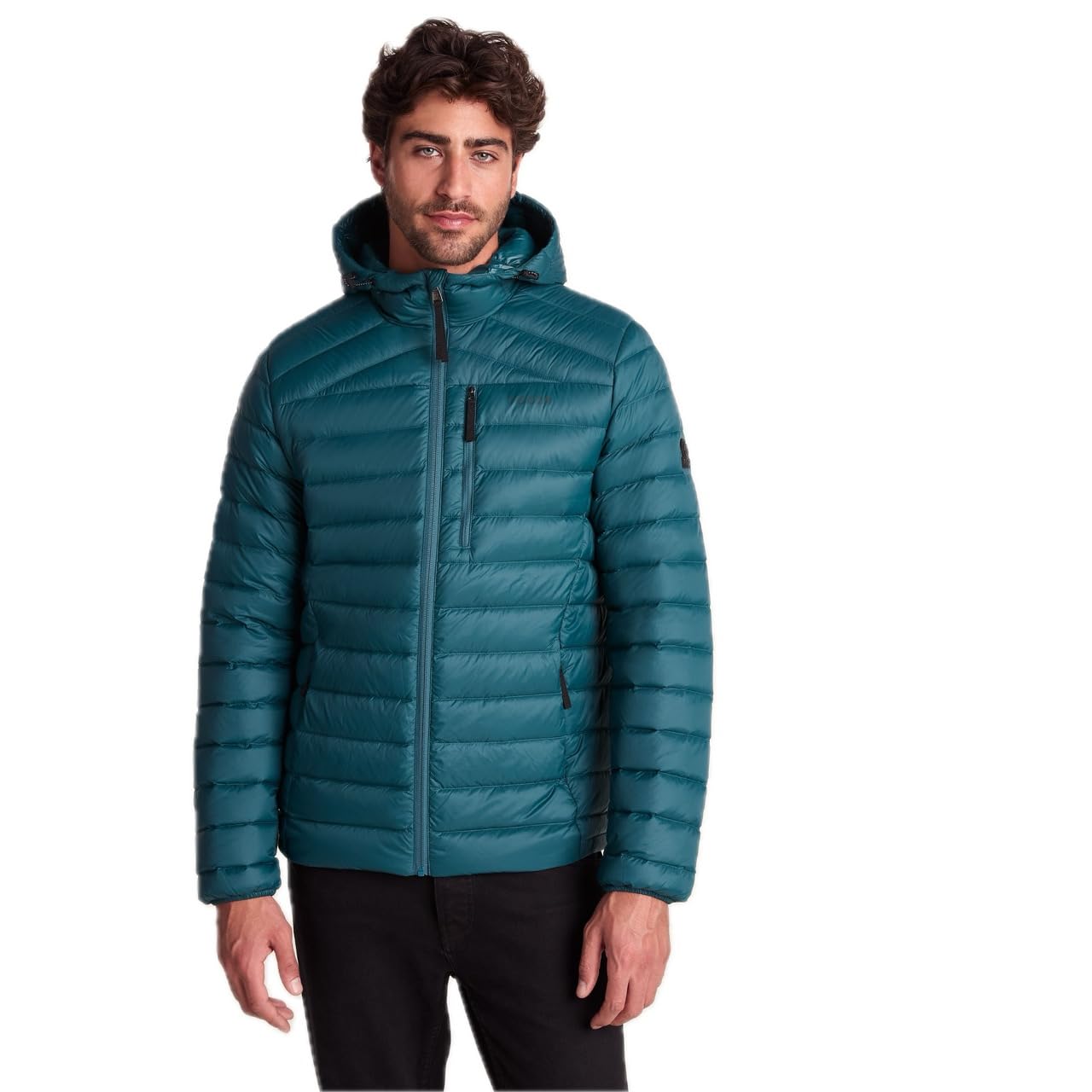 TOG24 Men's Hooded Down Jacket - L - Green - RDS Certified Duck Down