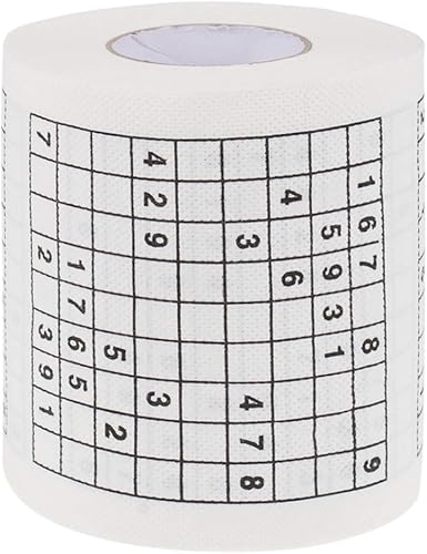 Impreso divertido papel Sudoku papel higiénico baño tejido