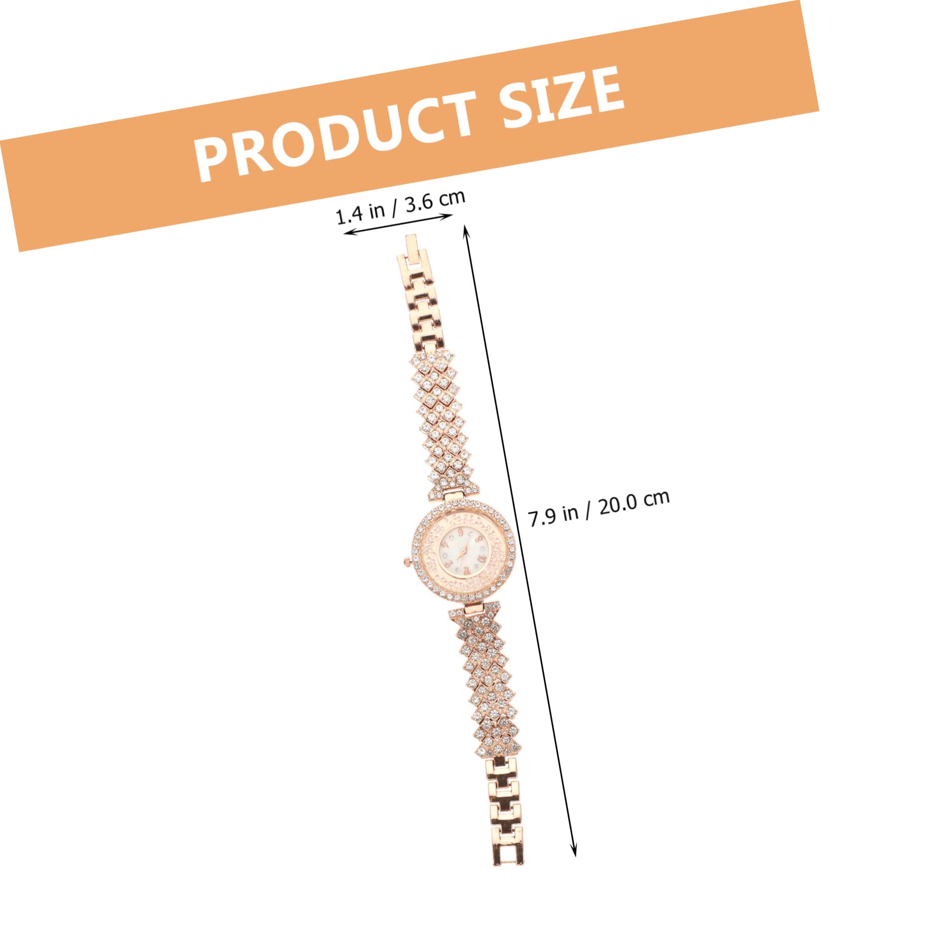 Mikikit 3stücke Damen-Armbanduhr Mit Strasssteinen Quarzuhr Für Geeignet Für Freizeit Partys Und Besondere Anlässe Leicht Und Komfortabel Roségoldenes Design