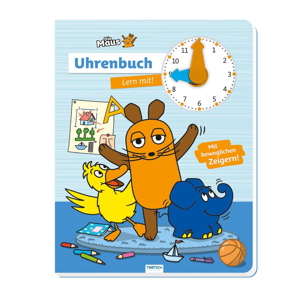 Trötsch Die Maus Uhrenbuch Lern mit! Pappenbuch: Entdeckerbuch Beschäftigungsbuch Spielbuch Lernbuch Kinderbuch