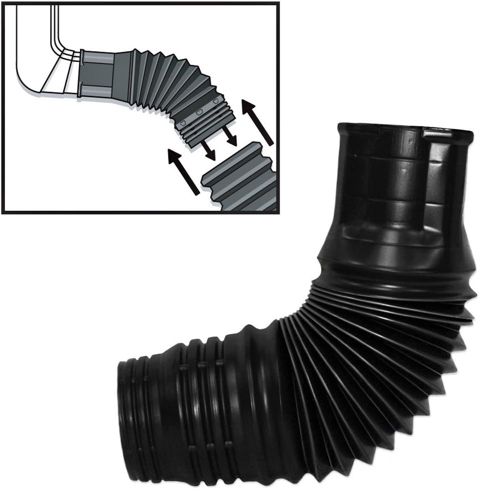 Flexible Downspout Adapter Connector, 2-in. x 3-in. x 3-in.