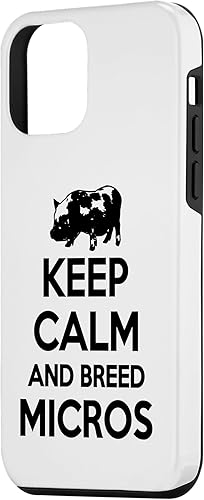 Miniatura 2 de iPhone 12 mini Keep Calm And Breed - Farmer Breeder Pig Micro Case