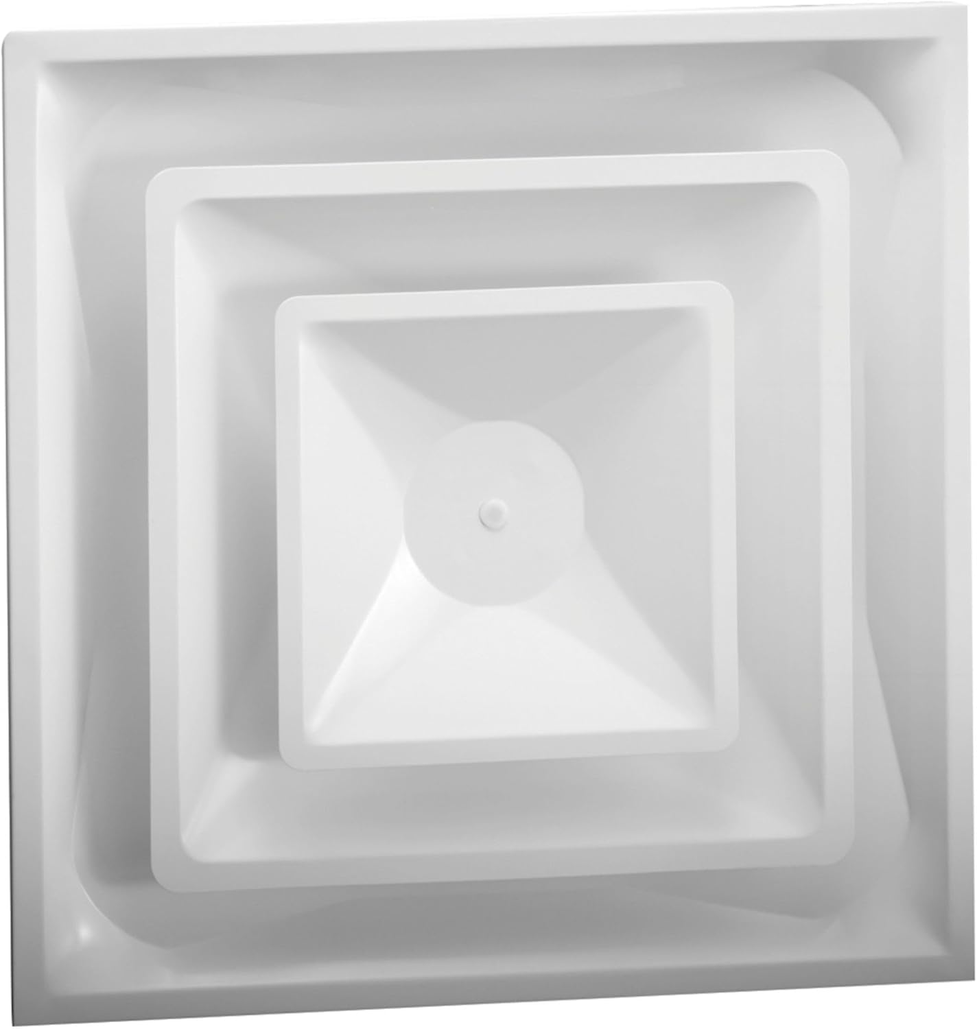 Hart & Cooley Steel 4-Way Diffuse with 2 Cone Design and 6 Inch Fixed Collar, 360-Degree Air Diffusion for High Air Volume Delivery