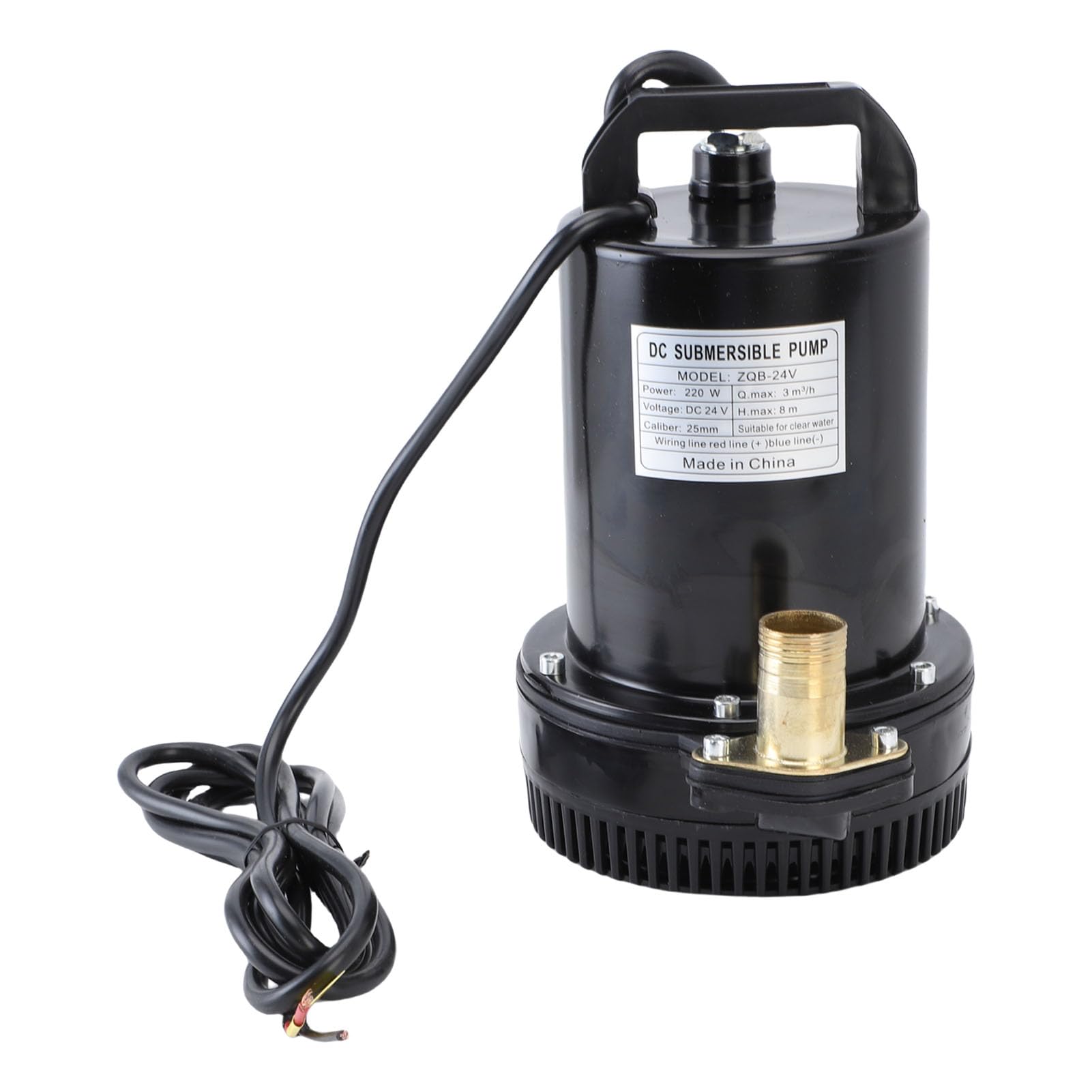 Bomba de Agua Sumergible de 220 W, Caudal de ³/h, Elevación de 26 Pies, Acero Inoxidable, bajo Nivel de Ruido, con Salida de 1 Pulgada, para Estanque, Acuario, Piscina Hidropónica, Jardín