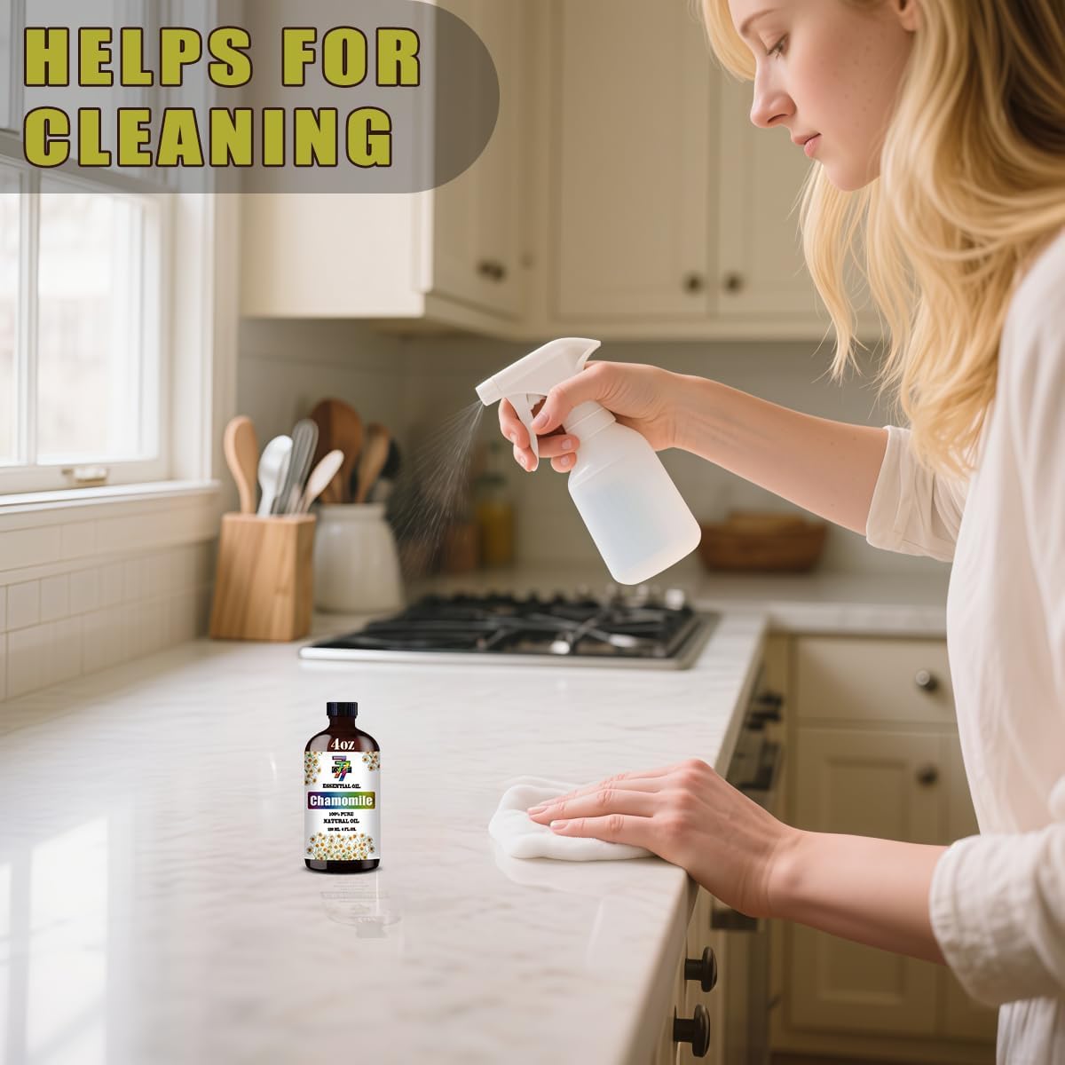 Chamomile Essential Oil (4 oz / 120 ml) – Chamomile Oils for diffusers, humidifiers, Home Baths, Cleaning Products, Yoga, DIY Soaps and DIY Scented Candles - Image 6