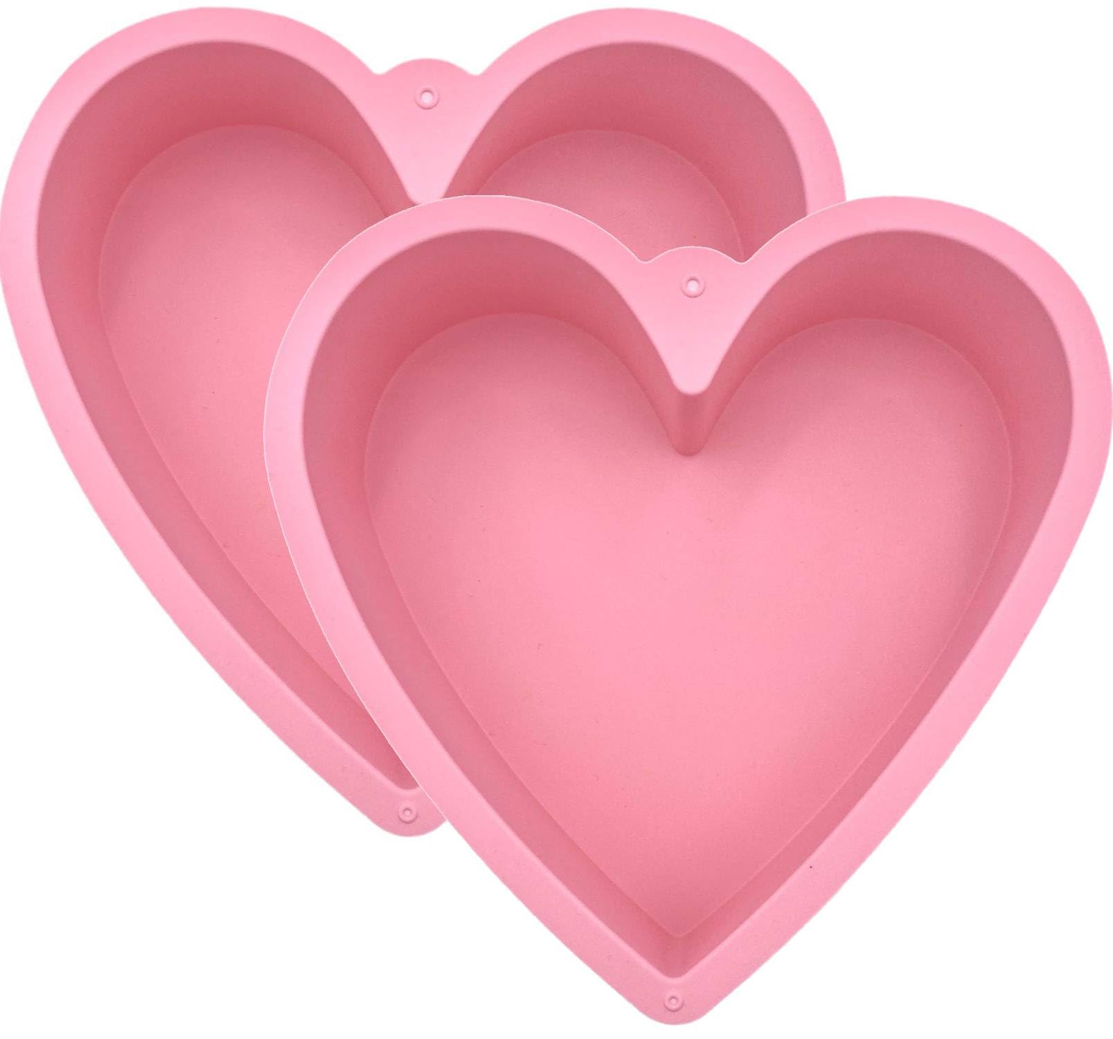 Inch Silicone Heart Shaped Cake Pans Pack Large Desertcart INDIA