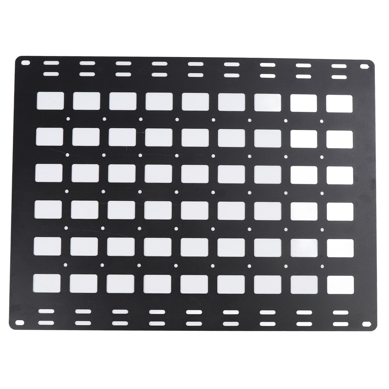 Pannello Molle Laterale, Pannello del Pianale del Camion 800 X 600 X 2mm, Multifunzionale in Lega di Alluminio con Base di Fissaggio Organizzatore del Pannello di Stoccaggio