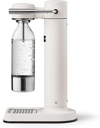 Miniatura 2 de Aarke Carbonator lll, Máquina de agua con gas y carbonatación, acero inoxidable con botella reutilizable PET sin BPA, volumen 1L34 fl oz (blanco