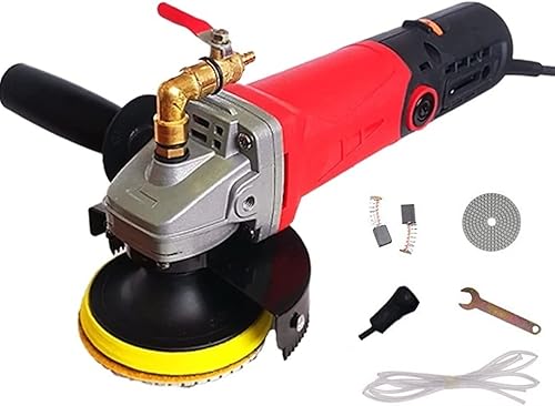 Pulidora húmeda con kit de herramientas de almohadilla de pulido de diamante de 4 pulgadas, velocidades variables, 860 W/110 V, máquina de pulido de