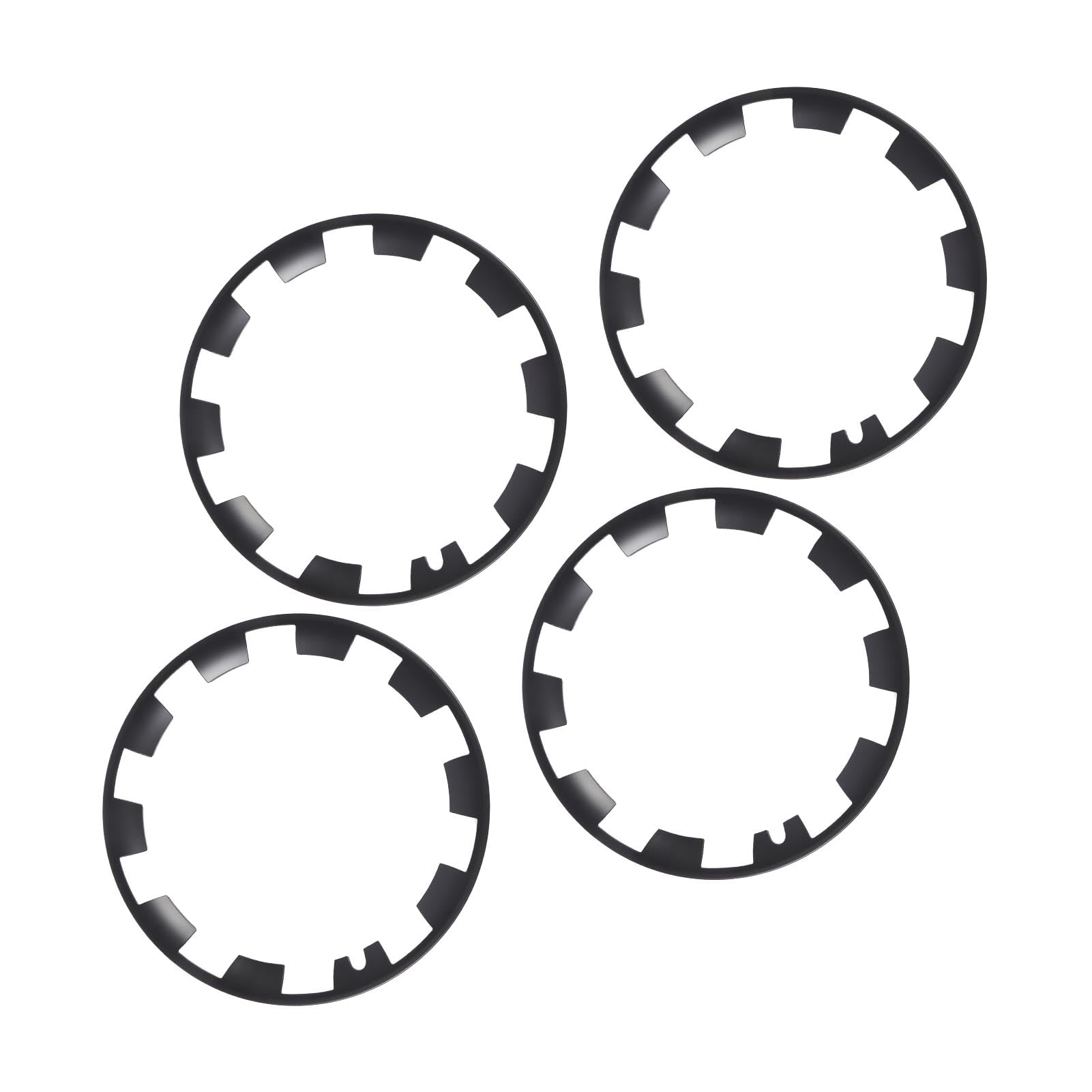 Bnineteenteam Induction Felgenschutz-Abdeckungsset, Stilvoller, Mattschwarzer, Hochfester Zierring für Felgen, Geeignet für 20-Zoll-Räder, 4-teilig
