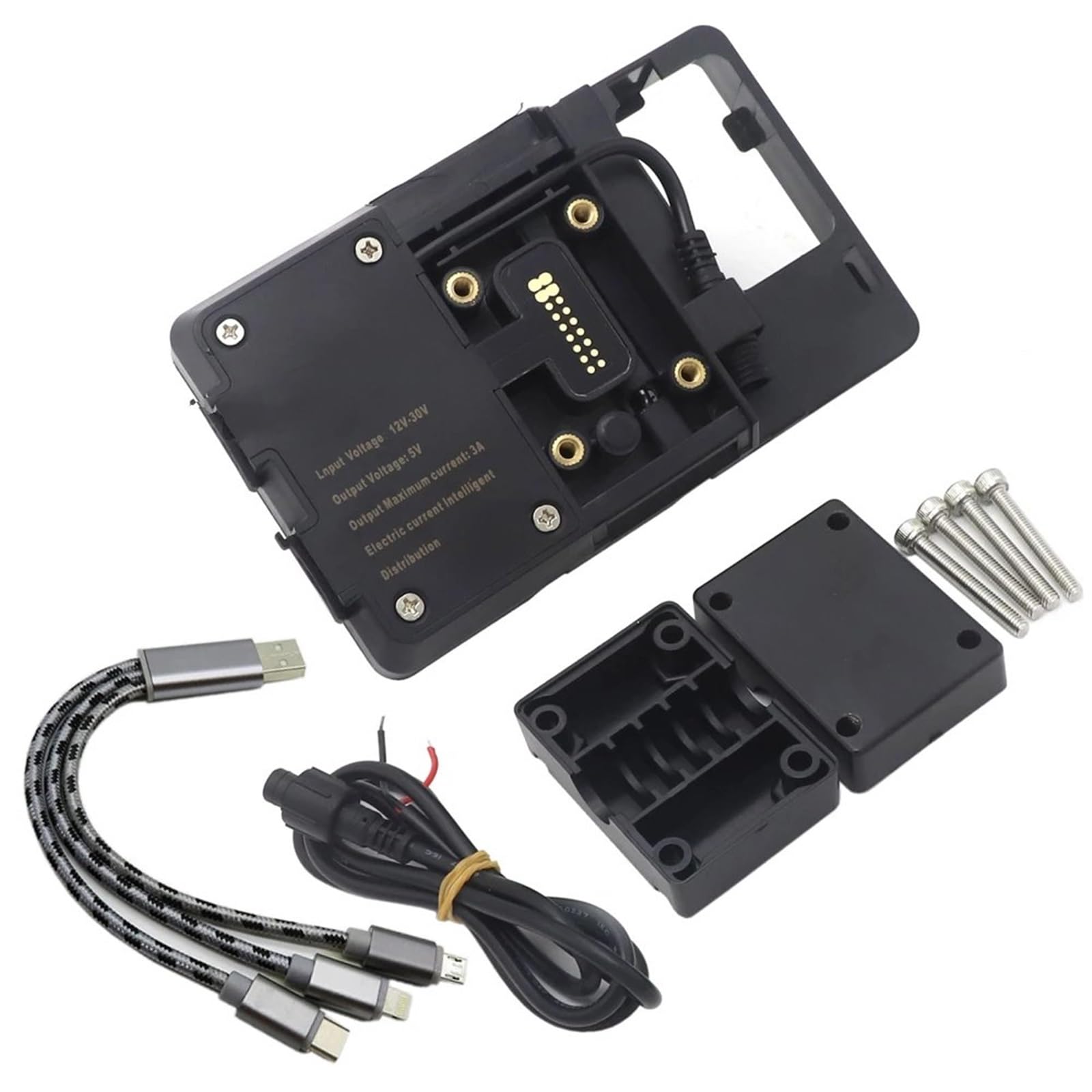 Support Guidonavec avec pour XMAX300 X Max Xmax 300 125 250 400, Support Téléphone Avant Moto Support Navigation GPS pour Smartphone Support Telephone Velo(B)