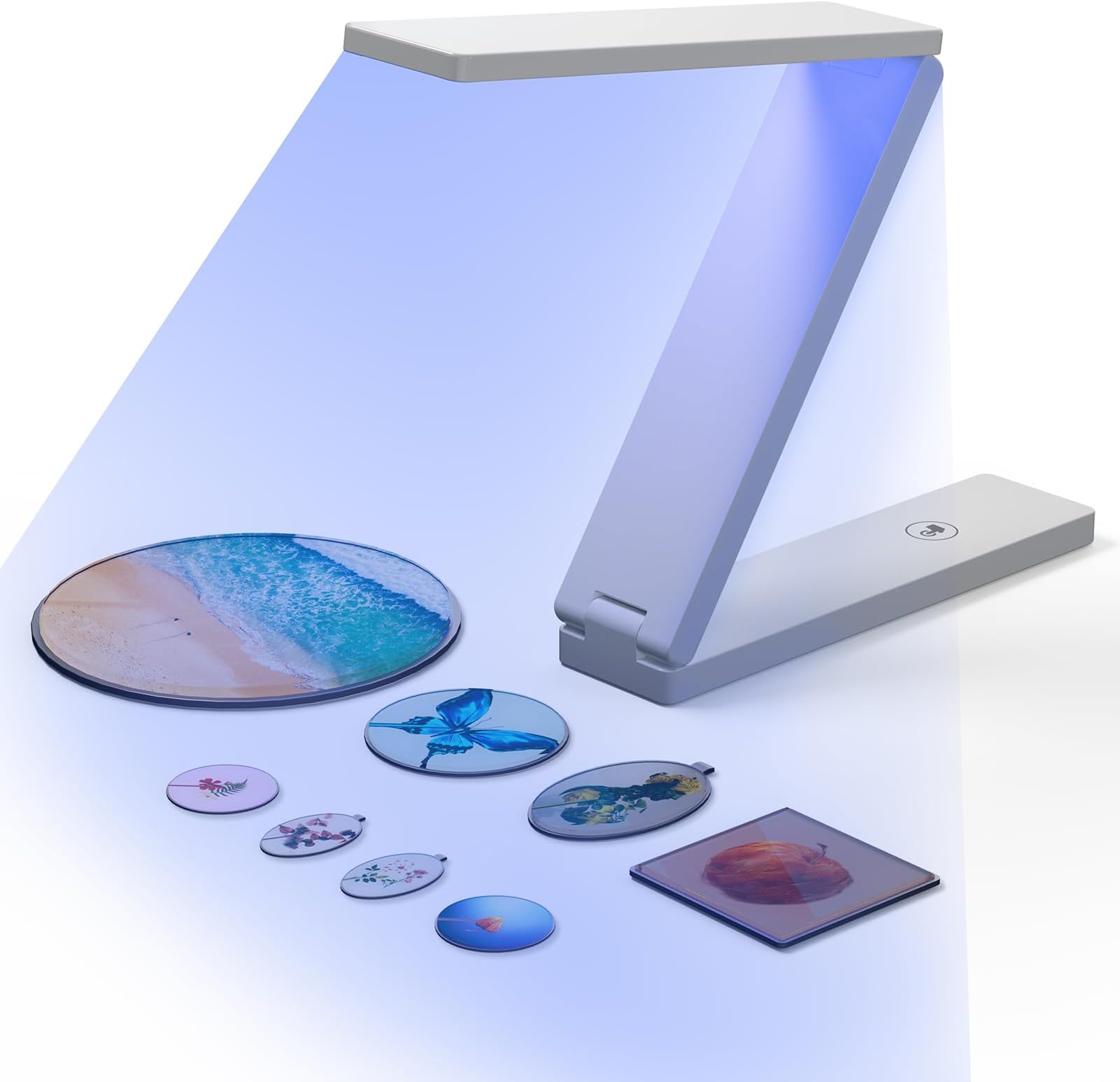 UV Light for Resin Curing, 54W UV Light Lamp for Resin, Wireless & Foldable, 3-in-1 Uses, Supplies for Molds, Jewelry Making, DIY Craft Decor