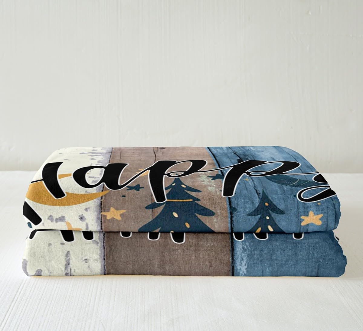 Couverture Douce Légère En Flanelle Polyester - 127 X 102 Cm - Motif Vieilli - Pour Canapé, Camping, Cadeau