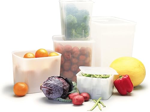 Miniatura 6 de Carlisle FoodService Products Storplus - Contenedor cuadrado de almacenamiento de alimentos con diseño apilable para cocinas, restaurantes,