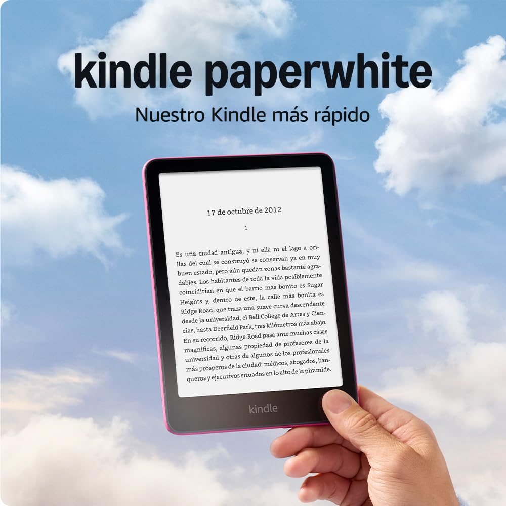 Amazon Kindle Paperwhite (última generación) | Nuestro Kindle más rápido, con una nueva pantalla sin reflejos y semanas de batería | 16 GB | Con publicidad | Frambuesa en oferta en Amazon