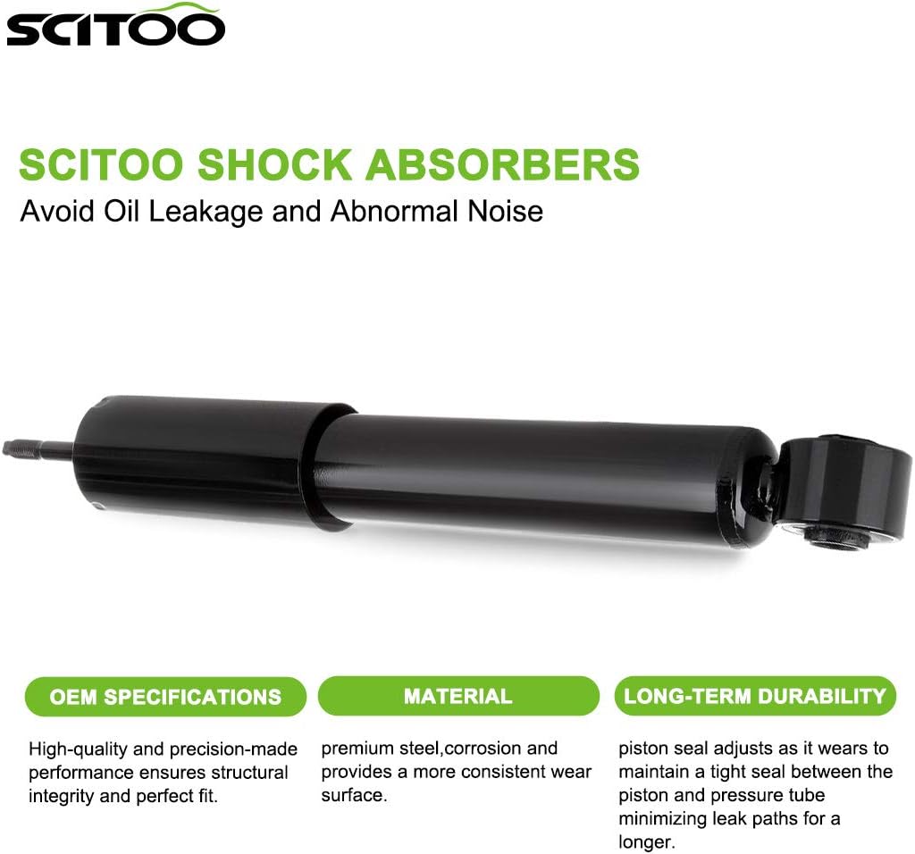 SCITOO Struts Front Shock Absorbers Fit for 1988-1995 for Toyota Pickup 1993 1994 1995 1996 1997 1998 for Toyota T100 1986-1995 for Toyota for 4Runner 344202 37030 Auto Shocks Set of 2