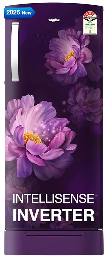 [HDFC CC - EMI] Whirlpool 192 L 4 Star Direct Cool Single Door Refrigerator with Intellisense Inverter Compressor (215 IMPRO ROY 4S Inv PURPLE PEONY-Z)