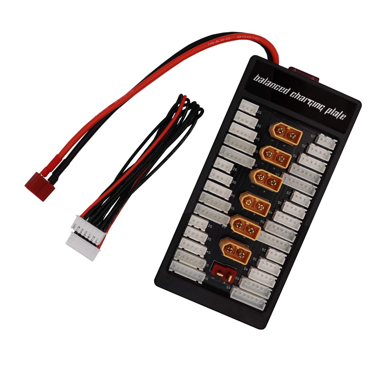 ZYCST Parallel Balanced Charging Plate XT60 2S-6S Lipo Battery Parallel Charge Board with Deans T Plug Connector for IMAX B6/B8 UN A6 Charger (XT60)