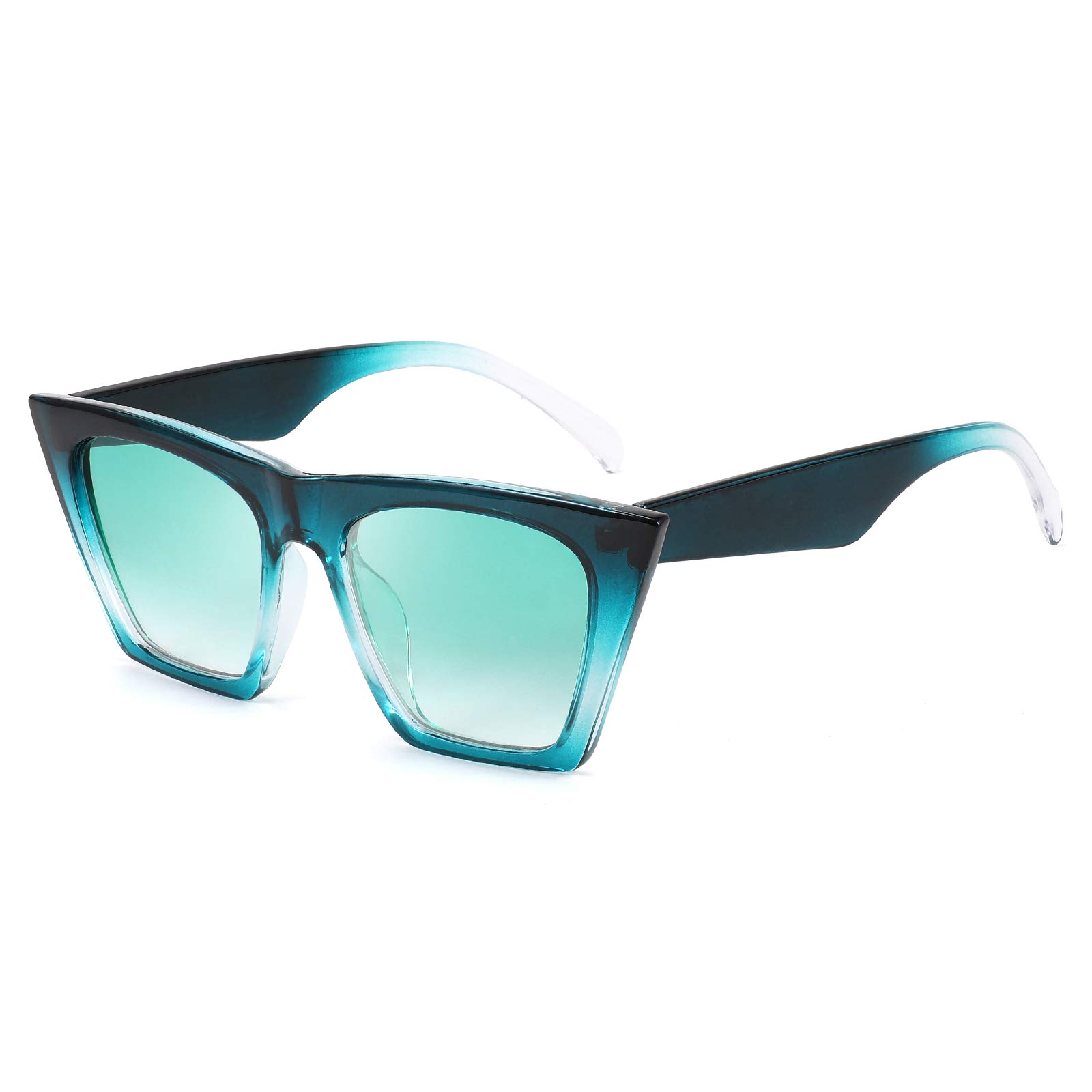 FEISEDYVintage Square Cat Eye Sunglasses Women Trendy Cateye Sunglasses B2473ClimatePartner certified