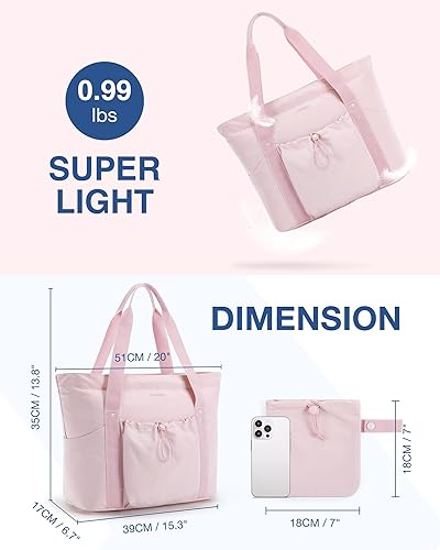 Miniatura 5 de BAGSMART Women Foldable Tote Bag, Large Tote Bag for School Shoulder Bag Handbag for Travel, Work, Beach, Gym, Shop