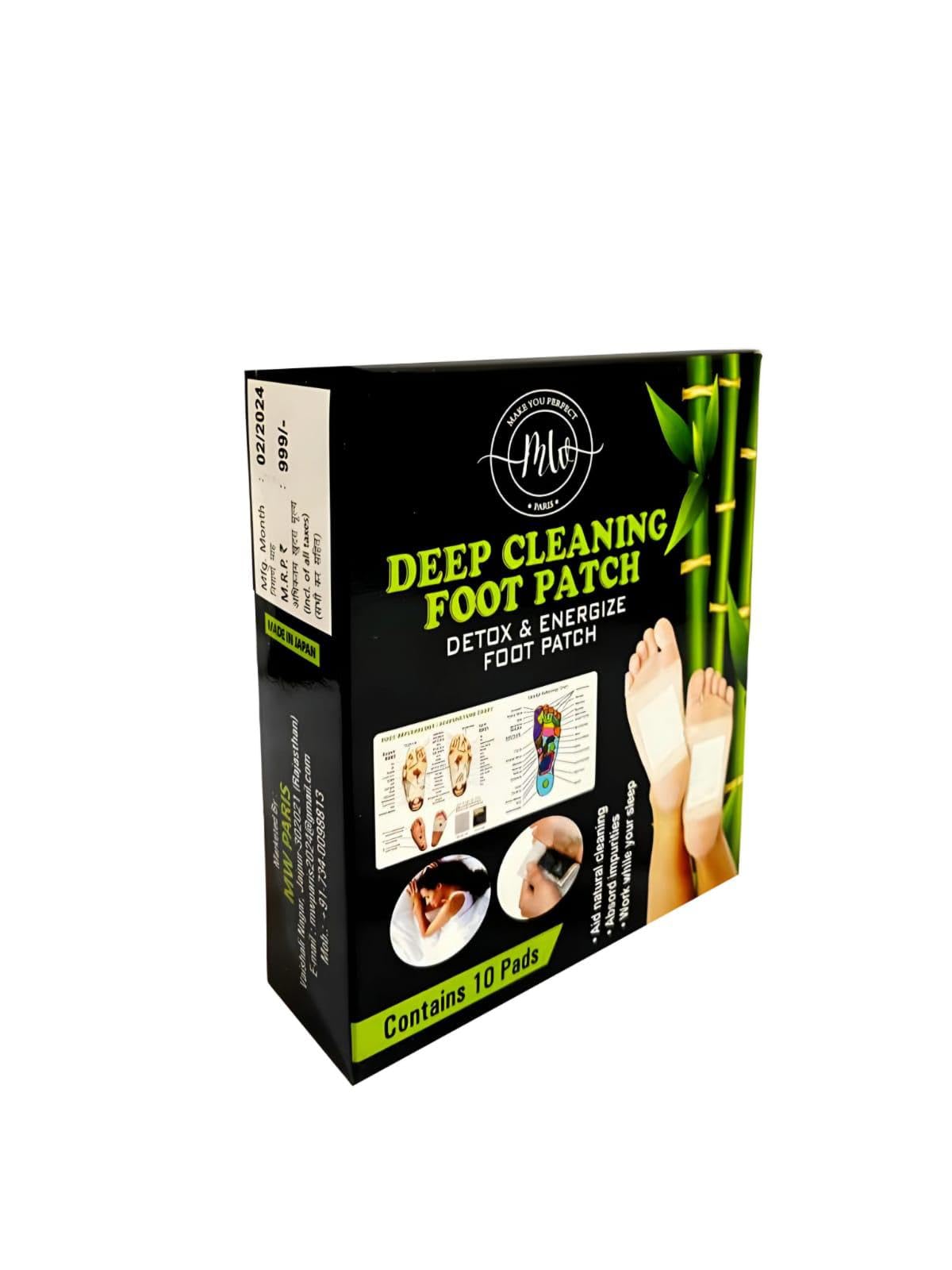 MW PARIS Detox & Energize Foot Patch|| Pain Relief Detox patch, Cleansing Toxin Remover Foot Pads, Detoxify Stress Relief Sleep Patch for Detoxification, For Men & Women (1 BOX = 10 Patches) (1) (B0CZ3YB75C) Amazon Price History, Amazon Price Tracker