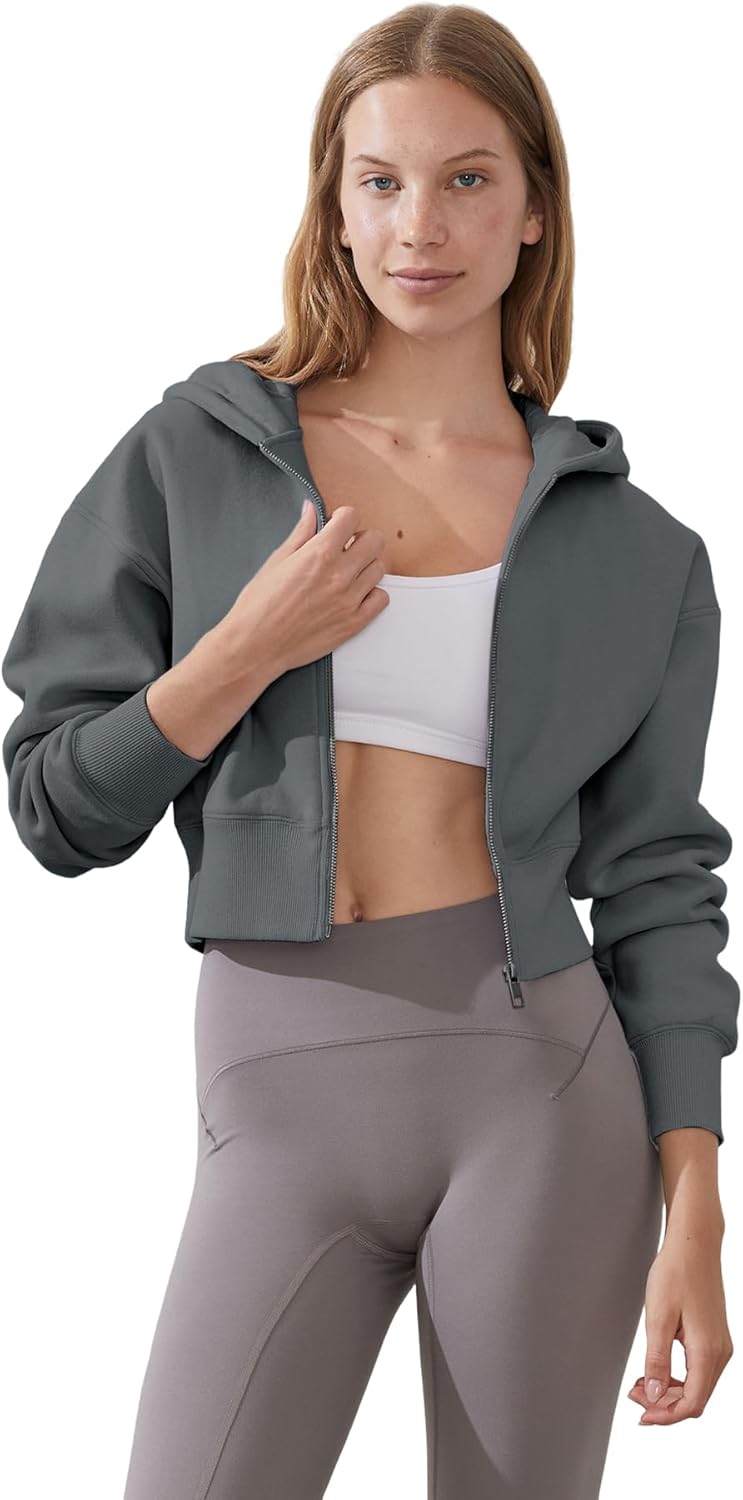 NANJUN Women’s Full Zip Fleece Hoodies Jackets Fashion High Waist Sweatshirts Outfits Casual Comfy Tops Four Seasons NANJUN Women’s Full Zip Fleece Hoodies Jackets Fashion High Waist Sweatshirts Outfits Casual Comfy Tops Four Seasons