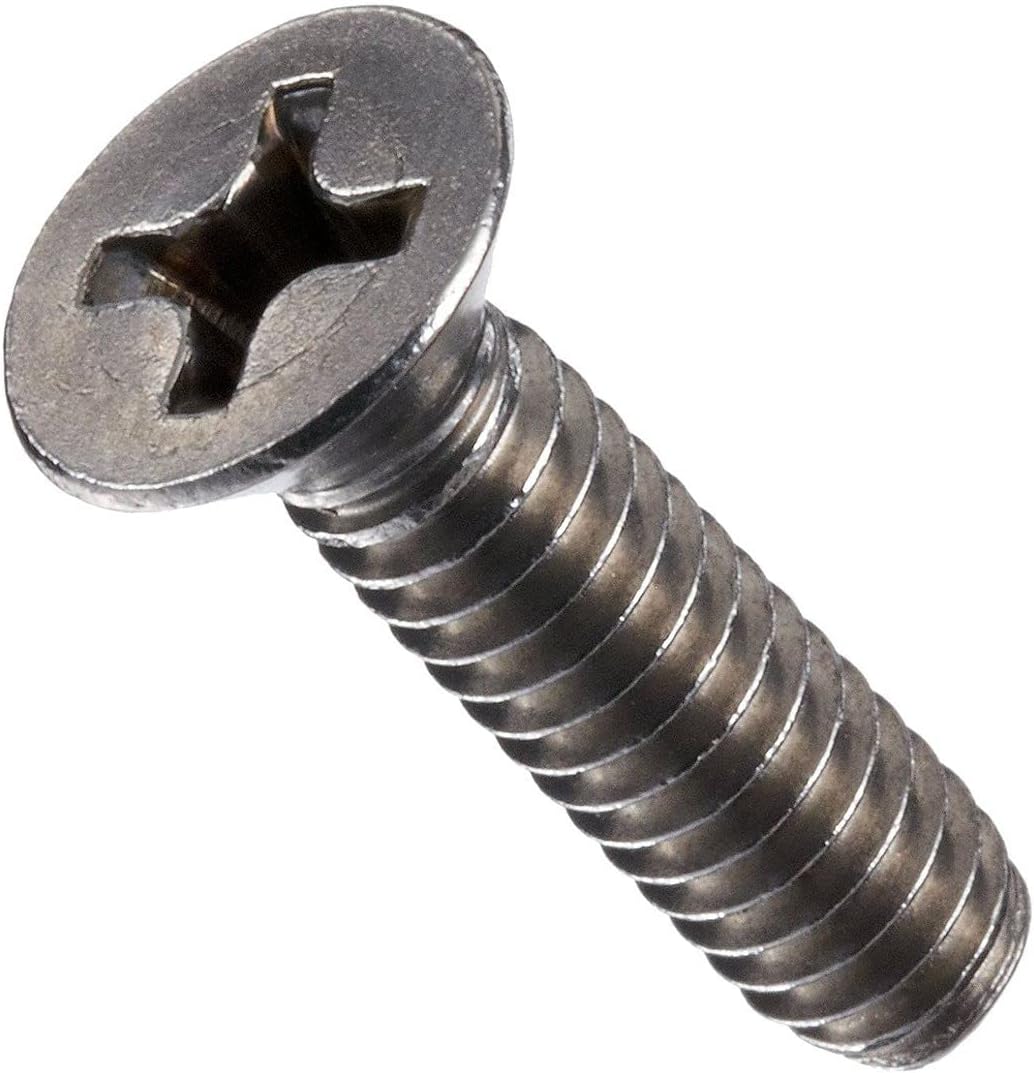 MonsterBolts - M3 x 12mm Phillips Flat Head, DIN 965, Stainless Steel, 100 Pack