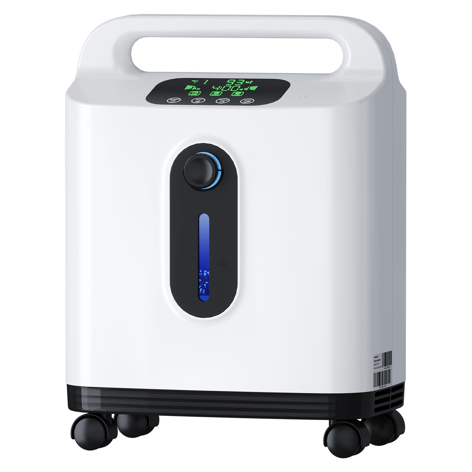 Concentratore di ossigeno portatile per la casa, Xandoril, 1-8 l/min, concentrazione del 93%, adatto per adulti e bambini, con telecomando, basso rumore < 50 dB