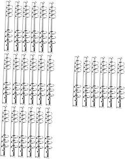 Tofficu 24 Pçs Anéis De Encadernação De Metal Encadernação De Livro De Folhas Soltas Kit De Chaveiro Kit De Scrapbook A5 Planejador Encadernação Mecanismo De Encadernação De 6 Argolas