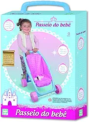 Carrinho de Boneca Passeio do Bebê Princesas, Nig Brinquedos, Multicor