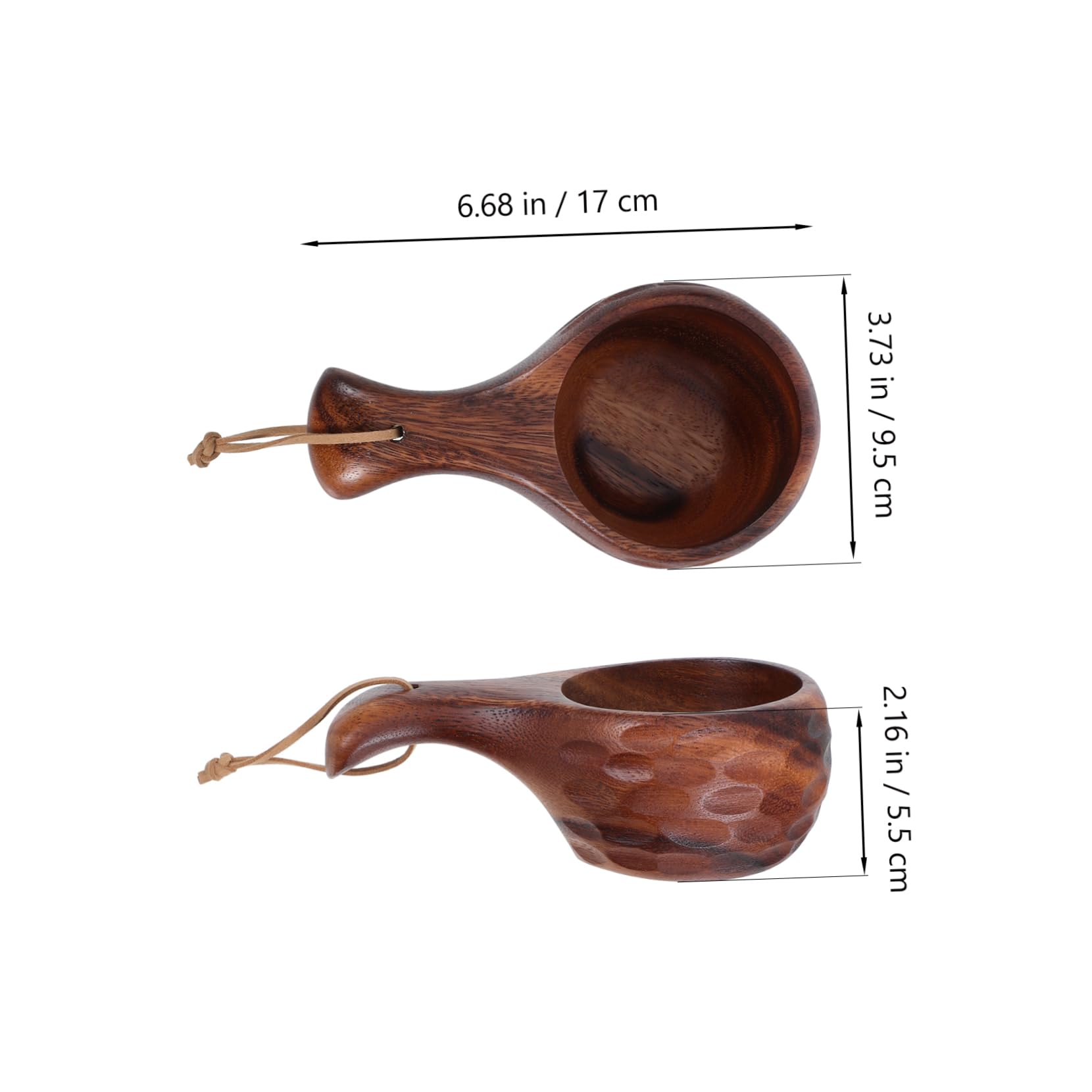 Mestolo In Legno Massello Con Gancio - Cucchiaio Da Portata Naturale Per Zuppe E Pasta - Foto 10