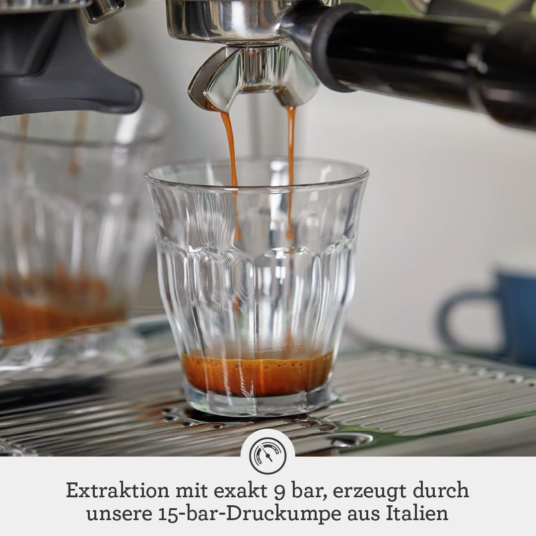 Sage The Barista Express Kaffeemaschine mit Mahlwerk, gebürsteter Edelstahl