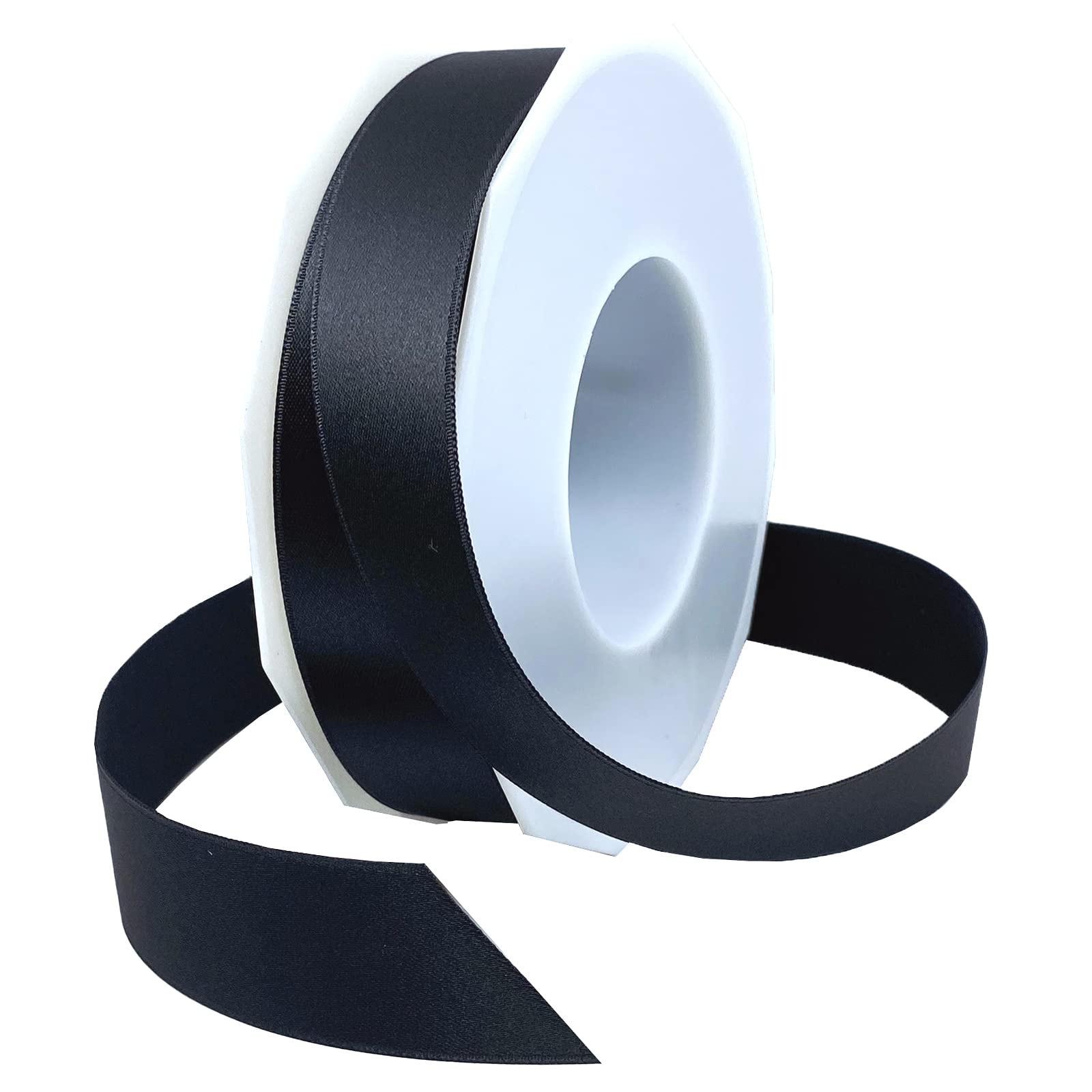 Ruban polyester graphite Morex Ribbon pour décoration de table