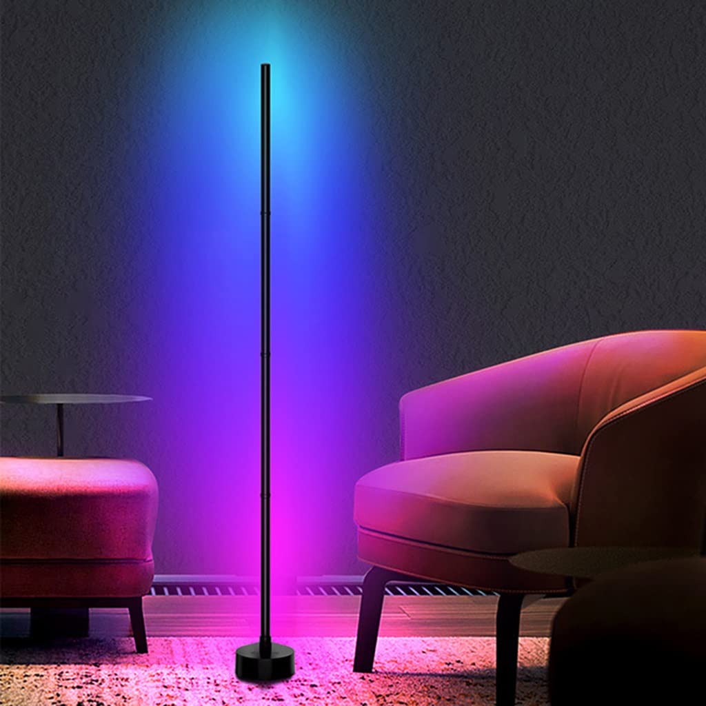 Lampadaire LED d'angle intelligent RVB avec application et télécommande - 8