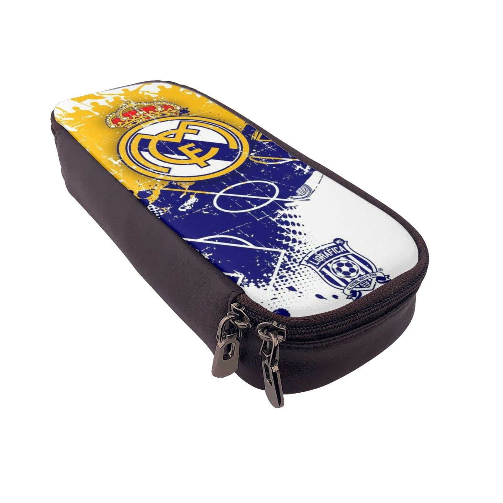 Amazon.co.jp: レアルマドリード ペンケース 多機能 筆箱皮革 文具収納
