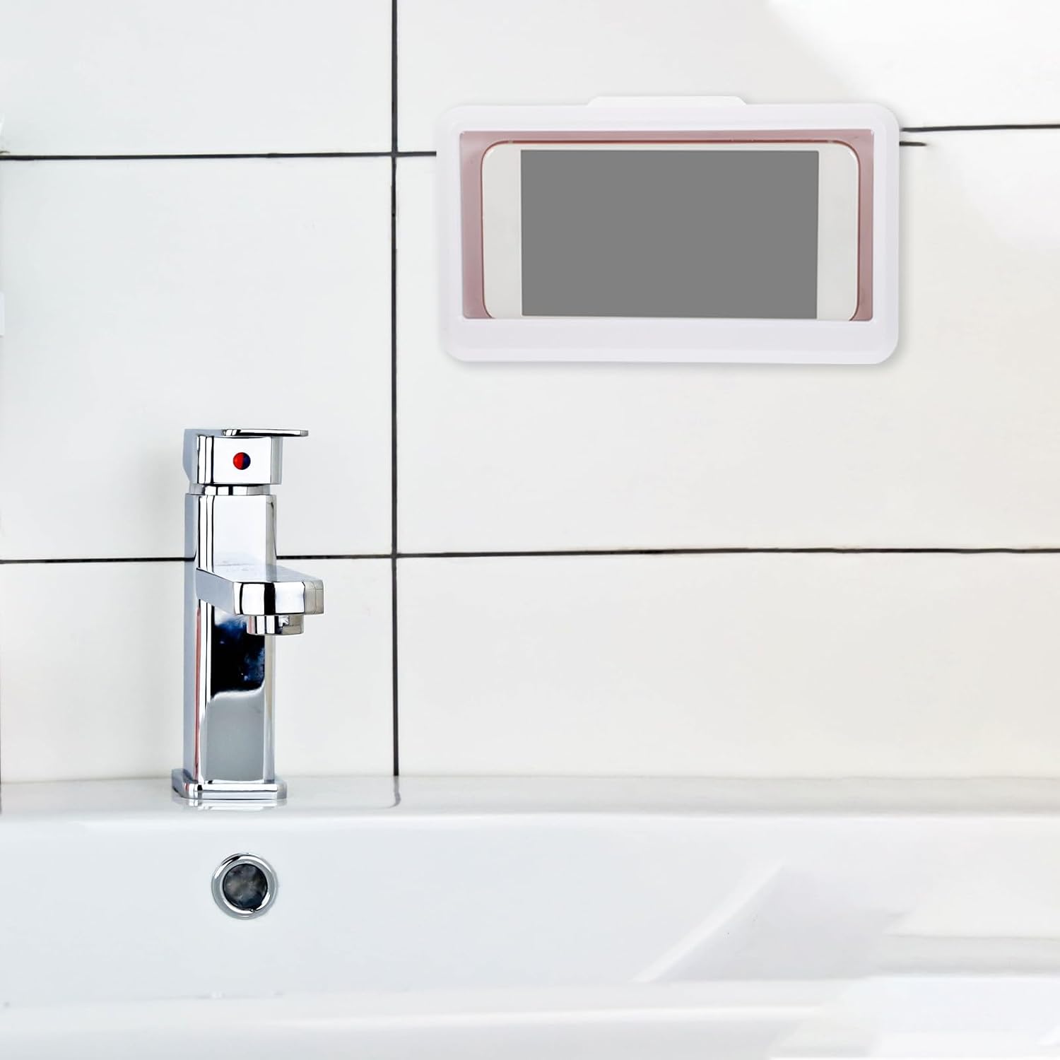 Waterproof Wall Mounted Phone Holder for Bathroom and Kitchen image 4